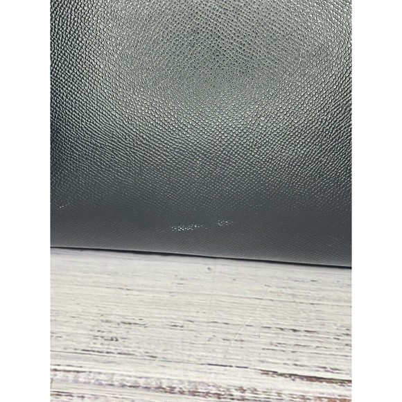 Michael Kors Houston Double Zip Crossgrain Leather Satchel NWOT Black Gold Color - Picture 6 of 16